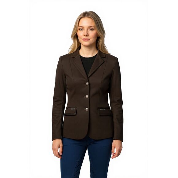 NEW Pikeur Radina Show Dressage Jacket Size 12 Equestrian Black Rhinestone NWOT - Picture 1 of 13